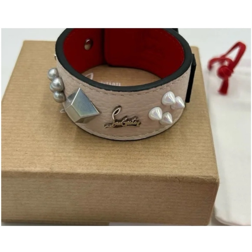 Christian Louboutin Paloma spike embellished leather bracelet. NWT. - Picture 6 of 6